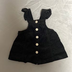 Baby Gap Newborn Black Corduroy Dress.